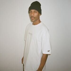 Grand Collection x New Balance Men's M White Grand Classic Logo T-Shirt V3-6